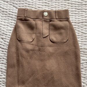 Maeve Tan Pencil Skirt